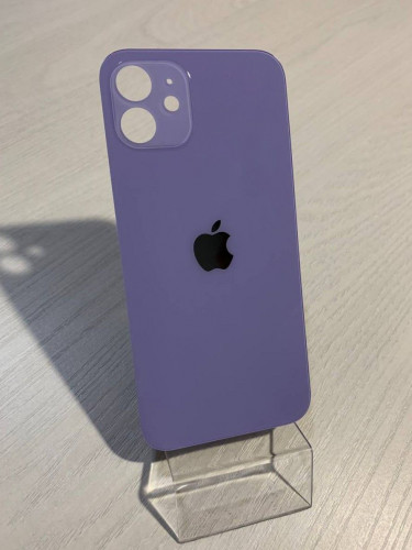 Заднее стекло (крышка) для IPhone 12 фиолетовое (PURPLE)