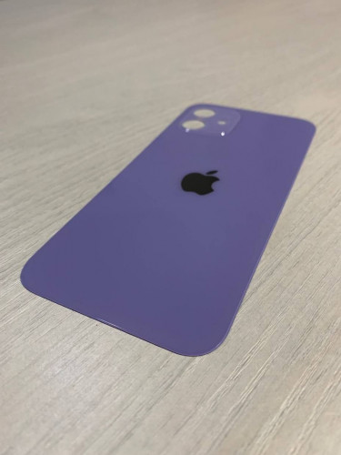 Заднее стекло (крышка) для IPhone 12 фиолетовое (PURPLE)