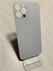 Заднее стекло (крышка) для IPhone 12 Pro Max белое (SILVER)