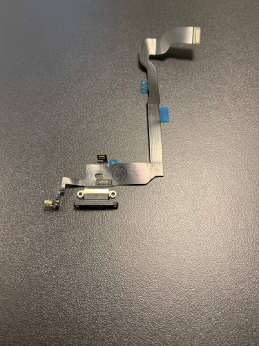 Нижний шлейф зарядки Iphone X original (AASP) снятый