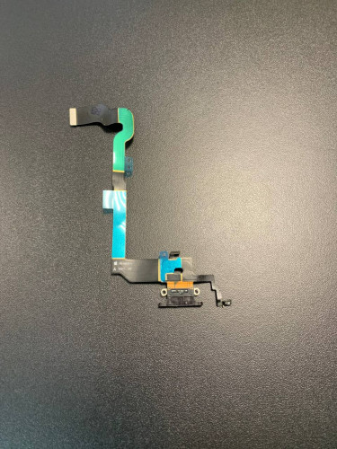 Нижний шлейф зарядки Iphone X original (AASP) снятый