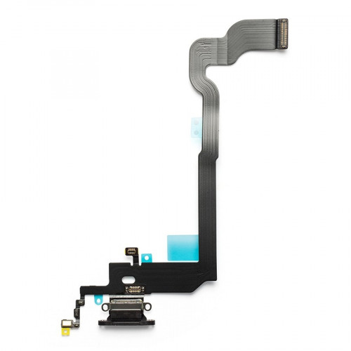 Нижний шлейф зарядки Iphone X original (AASP) снятый