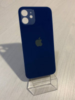 Заднее стекло (крышка) для IPhone 12 синее (BLUE)
