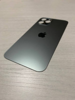 Заднее стекло (крышка) для IPhone 12 Pro Max графит (GRAPHITE)