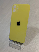 Заднее стекло (крышка) для IPhone 11 желтое (yellow)