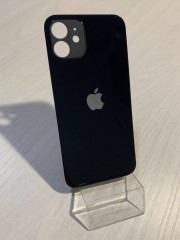 Заднее стекло (крышка) для IPhone 12 черное (BLACK)