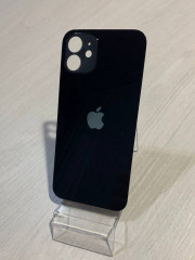 Заднее стекло (крышка) для IPhone 12 черное (BLACK)