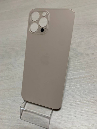 Заднее стекло (крышка) для IPhone 12 Pro Max золотое (GOLD)