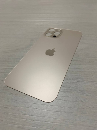 Заднее стекло (крышка) для IPhone 12 Pro Max золотое (GOLD)