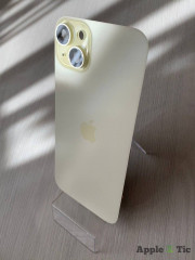 Задняя крышка iPhone 15 Plus в сборе с окошками камеры (Yellow) желтая