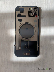 Задняя крышка iPhone 15 Plus в сборе с окошками камеры (Yellow) желтая