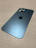 Заднее стекло (крышка) для IPhone 12 Pro Max синее (PACIFIC BLUE)