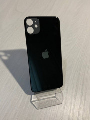 Заднее стекло (крышка) для IPhone 11 черное (black)
