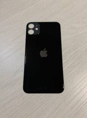 Заднее стекло (крышка) для IPhone 11 черное (black)