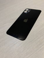 Заднее стекло (крышка) для IPhone 11 черное (black)