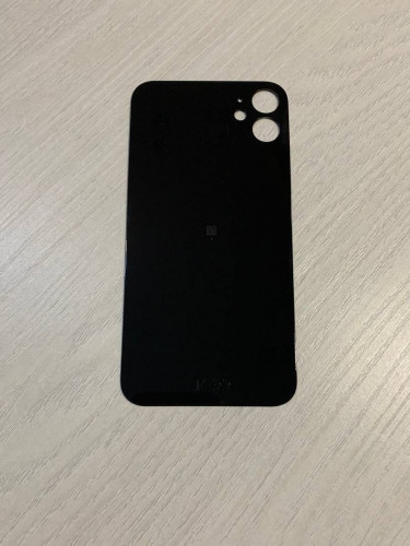 Заднее стекло (крышка) для IPhone 11 черное (black)