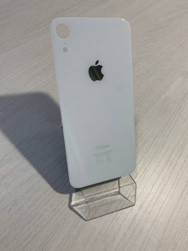 Заднее стекло (крышка) для IPhone Xr белое (WHITE)