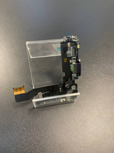 Нижний шлейф зарядки Iphone 12 original (AASP)снятый