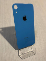 Заднее стекло (крышка) для IPhone Xr голубое (BLUE)
