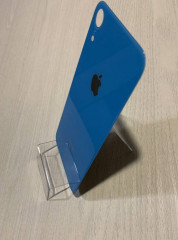 Заднее стекло (крышка) для IPhone Xr голубое (BLUE)