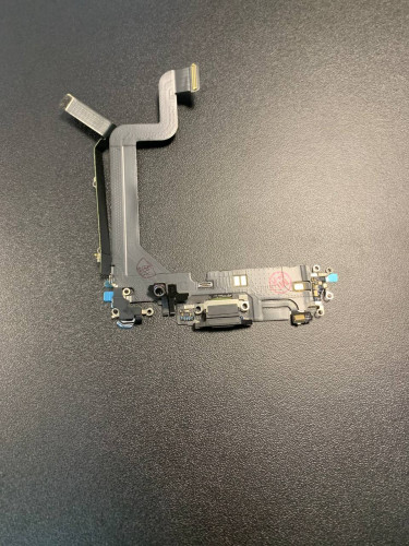 Нижний шлейф зарядки Iphone 14 Pro Max (AASP) снятый
