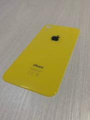 Заднее стекло (крышка) для IPhone Xr желтое (YELLOW)