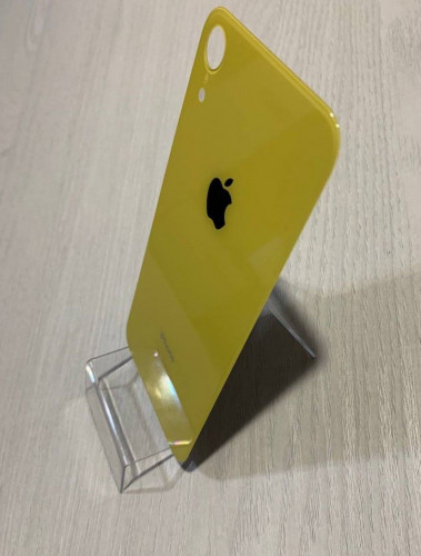Заднее стекло (крышка) для IPhone Xr желтое (YELLOW)
