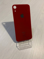 Заднее стекло (крышка) для IPhone Xr красное (RED)