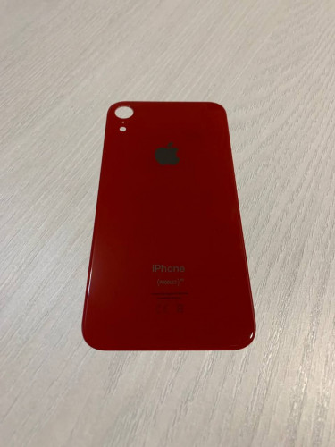 Заднее стекло (крышка) для IPhone Xr красное (RED)