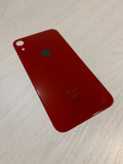 Заднее стекло (крышка) для IPhone Xr красное (RED)