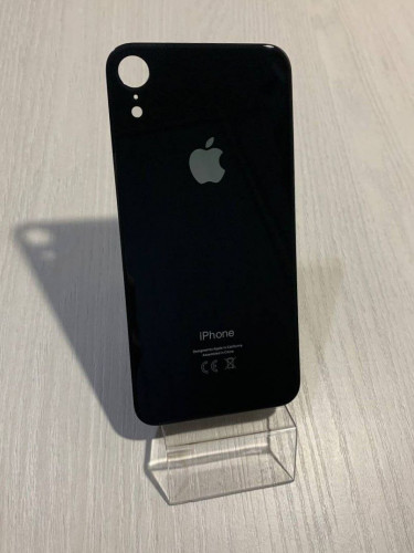 Заднее стекло (крышка) для IPhone Xr черное (BLACK)