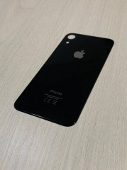 Заднее стекло (крышка) для IPhone Xr черное (BLACK)