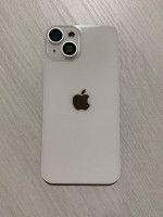 iPhone 14 задняя крышка в сборе с окошками камеры (Starlight) сияющая звезда (белая)