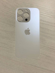 Заднее стекло (крышка) для IPhone 14 Pro белое (SILVER)