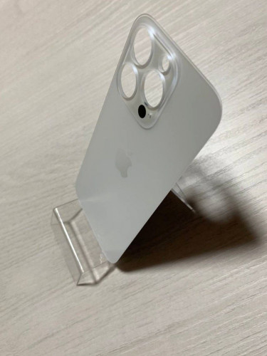 Заднее стекло (крышка) для IPhone 14 Pro белое (SILVER)