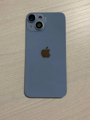  iPhone 14 задняя крышка в сборе с окошками камеры (Blue) Голубой