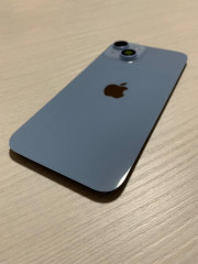  iPhone 14 задняя крышка в сборе с окошками камеры (Blue) Голубой