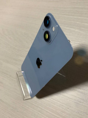  iPhone 14 задняя крышка в сборе с окошками камеры (Blue) Голубой