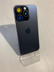 iPhone 15 Pro задняя крышка в сборе с окошками камеры (Blue Titanium) синий титан