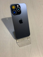 iPhone 15 Pro задняя крышка в сборе с окошками камеры (Blue Titanium) синий титан