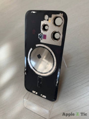 iPhone 15 Pro задняя крышка в сборе с окошками камеры (Blue Titanium) синий титан