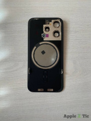 iPhone 15 Pro задняя крышка в сборе с окошками камеры (Blue Titanium) синий титан