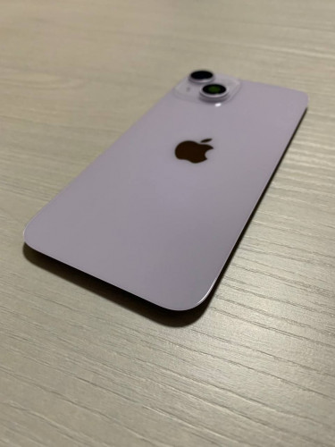 iPhone 14 задняя крышка в сборе с окошками камеры (Purple) Фиолетовый