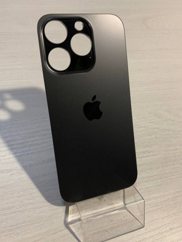 Заднее стекло (крышка) для IPhone 14 Pro черное (SPACE BLACK)