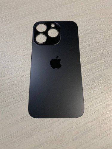 Заднее стекло (крышка) для IPhone 14 Pro черное (SPACE BLACK)