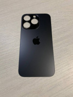 Заднее стекло (крышка) для IPhone 14 Pro черное (SPACE BLACK)