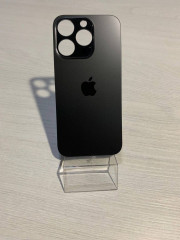Заднее стекло (крышка) для IPhone 14 Pro черное (SPACE BLACK)