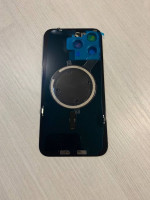 iPhone 15 Pro Max задняя крышка в сборе с окошками камеры (Black Titanium) черный титан