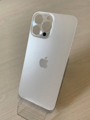 Заднее стекло (крышка) для IPhone 13 Pro Max белое (SILVER)
