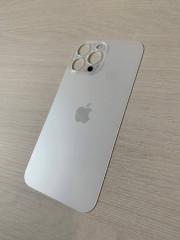 Заднее стекло (крышка) для IPhone 13 Pro Max белое (SILVER)